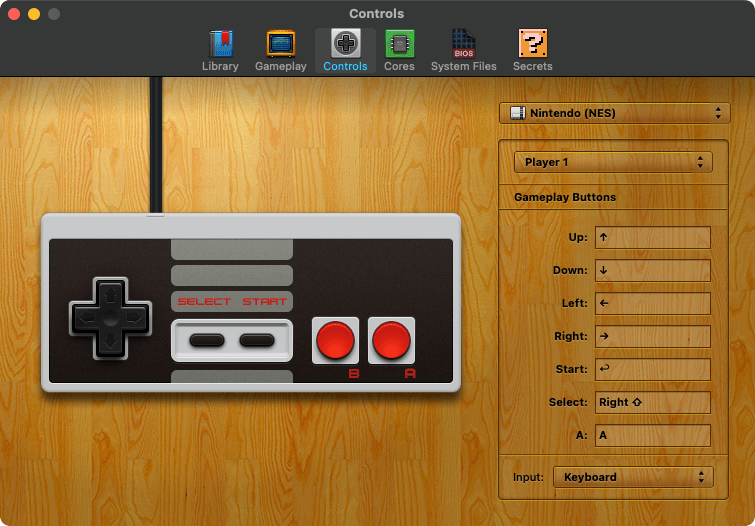 how to change the controls in the ds emulator for mac
